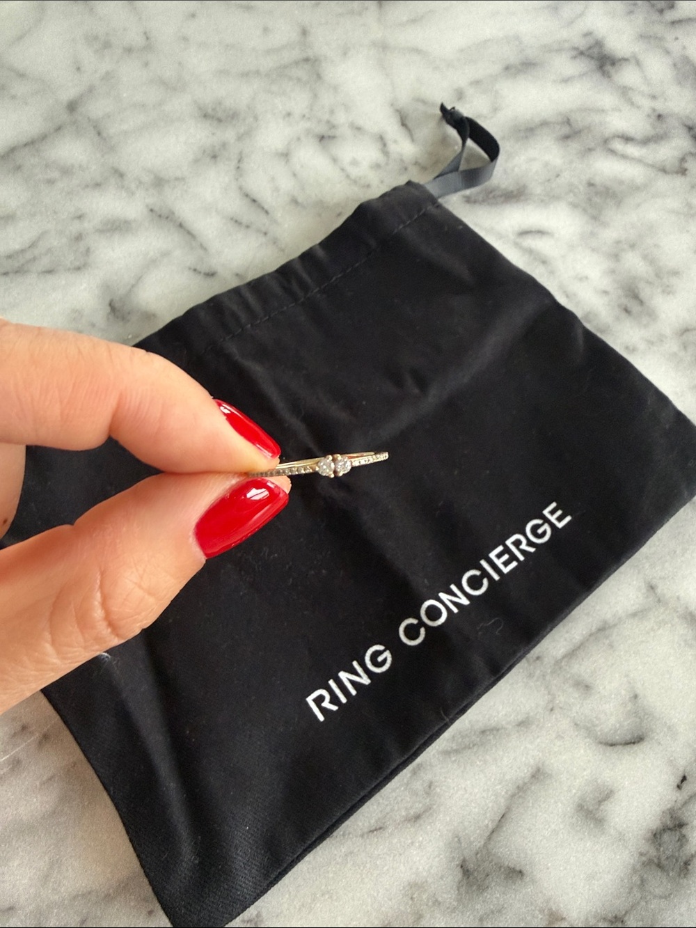 Ring Concierge 14k gold Twin Diamond Ring